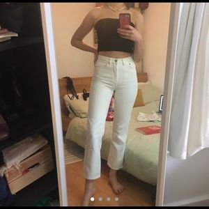 Weekday white voyager jeans waist 25 size